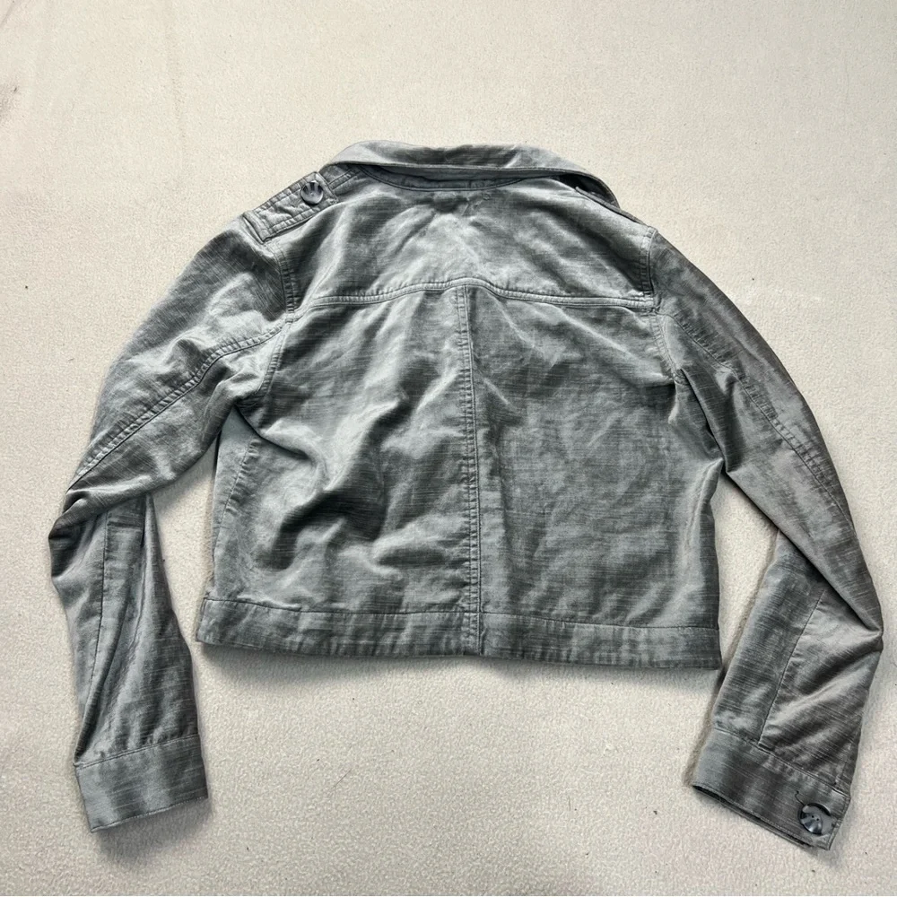 CABI Jacket Women's Small Brown Velvet Cropped Sunday Topper Style 3377 - Picture 6 of 6